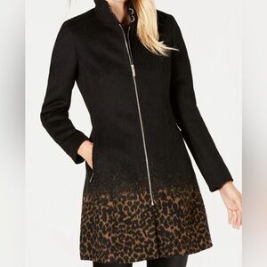 NWT Calvin Klein wool blend ombré coat !